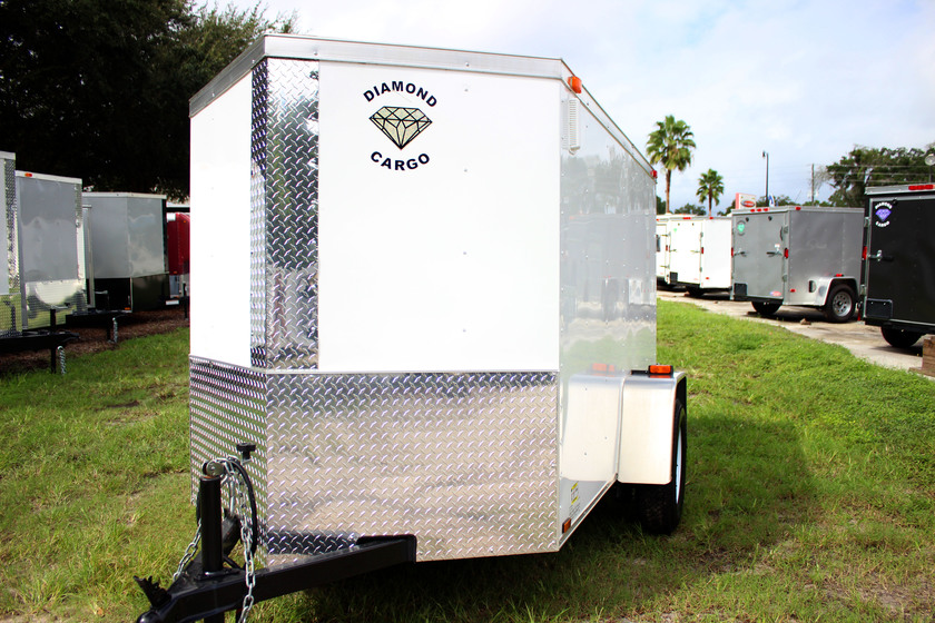 Diamond Cargo 5x8 Single Axle - Barn Doors