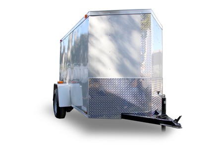 Diamond Cargo 5x8 Single Axle - Barn Doors