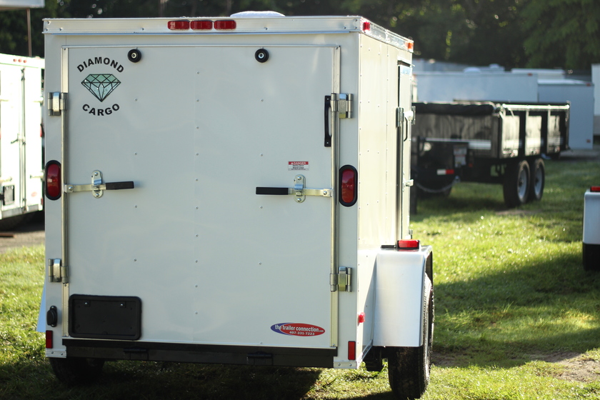 Diamond Cargo 5x8 Single Axle - Ramp Door & Side Door