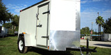 Diamond Cargo 5x8 Single Axle - Ramp Door & Side Door