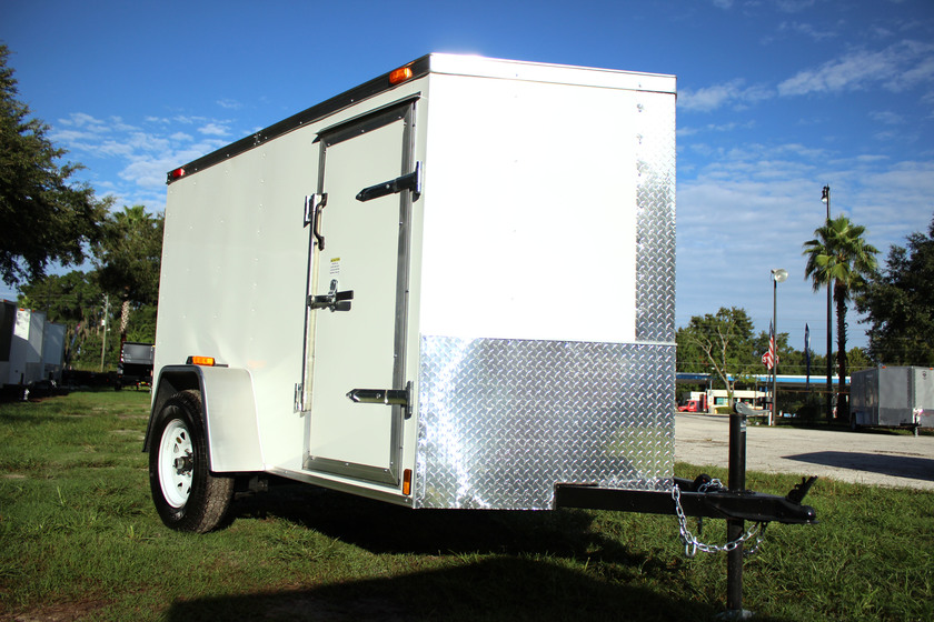 Diamond Cargo 5x8 Single Axle - Ramp Door & Side Door