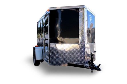 Diamond Cargo 5x8 Single Axle - Ramp Door & Side Door