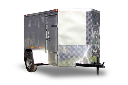 Diamond Cargo 5x8 Single Axle - Ramp Door & Side Door