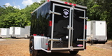 Diamond Cargo 5x8 Single Axle - Barn Doors & Side Door