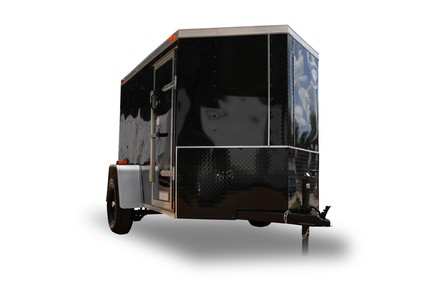 Diamond Cargo 5x8 Single Axle - Barn Doors & Side Door