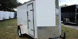 Diamond Cargo 5x10 Single Axle - Ramp Door & Side Door