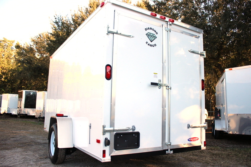 Diamond Cargo 6x10 Single Axle - Barn Doors