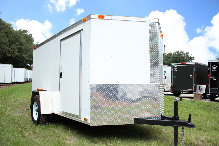 Diamond Cargo 6x10 Single Axle - Ramp Door & 80" Overall Height