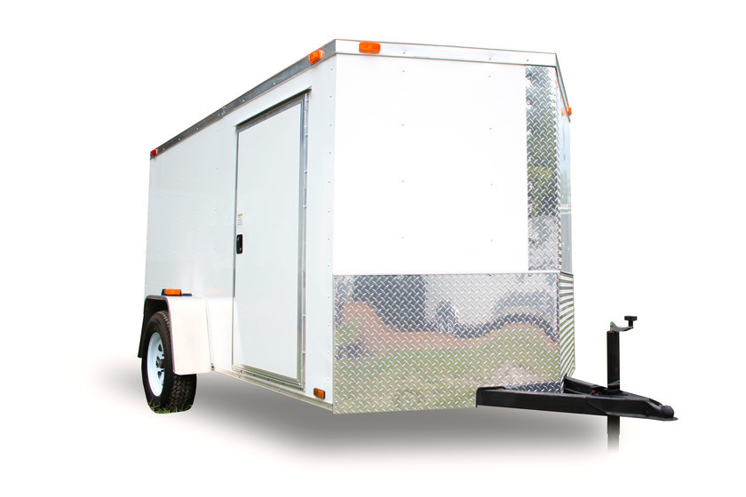 Diamond Cargo 6x10 Single Axle - Ramp Door & 80" Overall Height