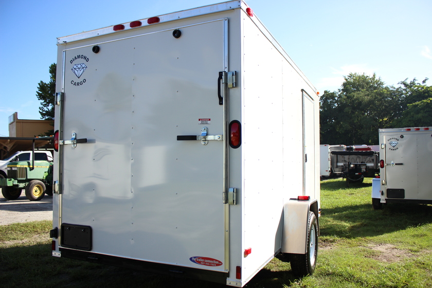 Diamond Cargo 6x12 Single Axle - Ramp Door