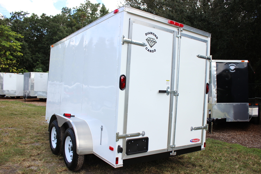 Diamond Cargo 6x12 Tandem Axle - Barn Doors