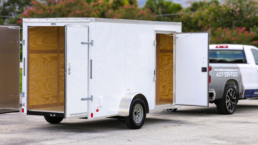 Diamond Cargo 6x12 Single Axle - Barn Doors