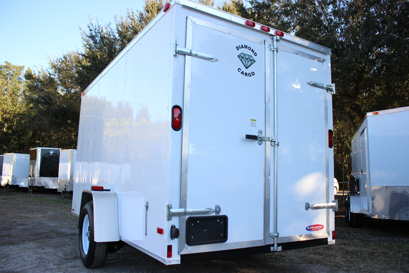 Diamond Cargo 6x12 Single Axle - Barn Doors