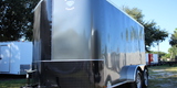 Diamond Cargo 7x12 Tandem Axle - Black Aluminum Treadplate