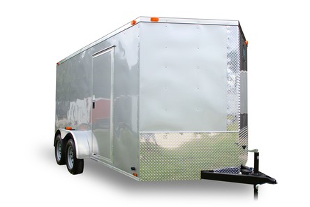 Diamond Cargo 7x14 Tandem Axle - Ramp Door