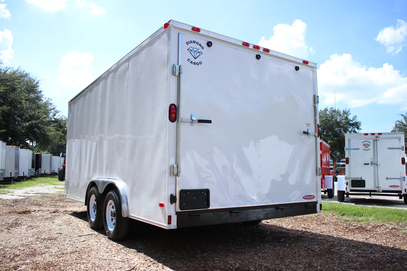 Diamond Cargo 8x16 Tandem Axle - Ramp Door