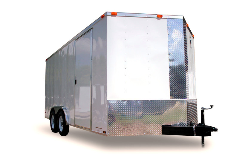 Diamond Cargo 8x16 Tandem Axle - Ramp Door