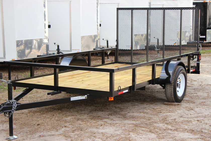 AMP 76"x12' Single Axle Utility