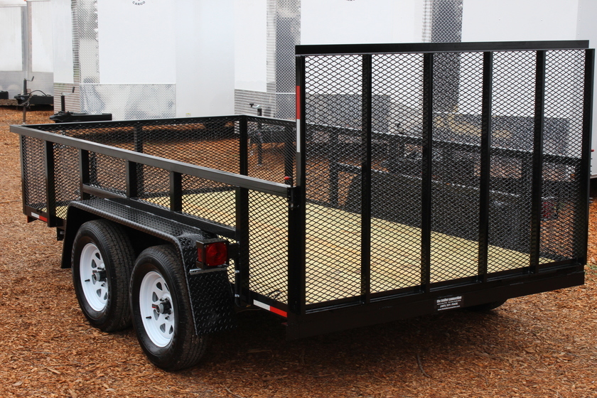 AMP 76"x12' Tandem Axle Utility - Expanded Metal