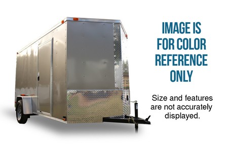 Diamond Cargo 5x8 Single Axle - Barn Doors & Side Door