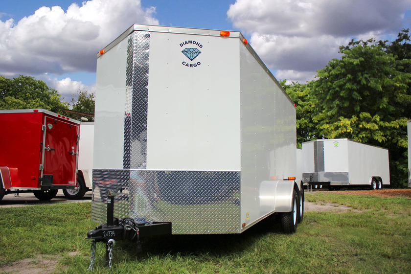 Diamond Cargo 6x14 Tandem Axle - Barn Doors