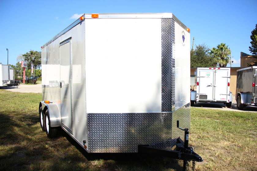 Diamond Cargo 7x14 Tandem Axle - Barn Doors