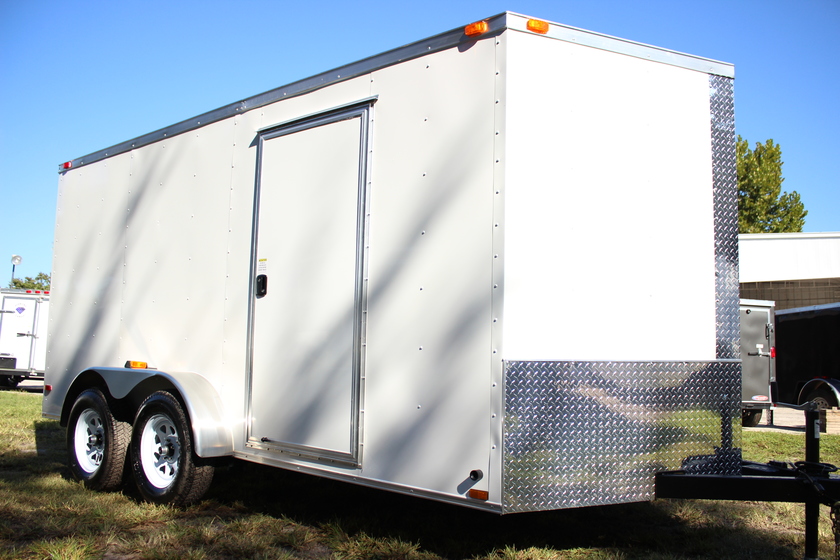 Diamond Cargo 7x14 Tandem Axle - Barn Doors