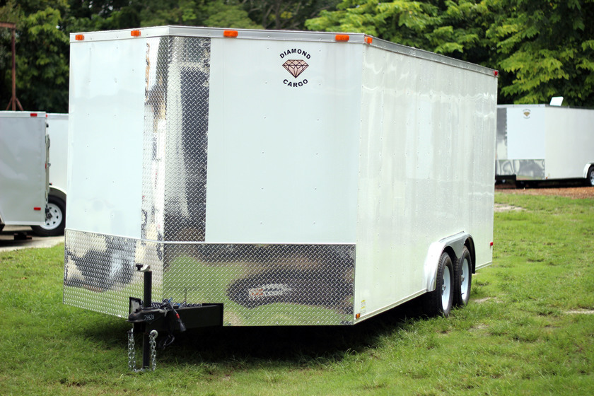 Diamond Cargo 8x18 Tandem Axle - Barn Doors