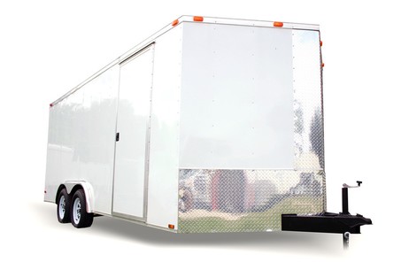 Diamond Cargo 8x18 Tandem Axle - Barn Doors