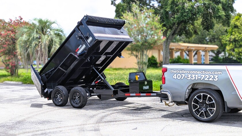6X10 Tandem Axle U-Dump Trailer - 31"