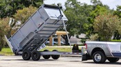 U-Dump 7' x 14' Dump Trailer - 48" Sides (grey)