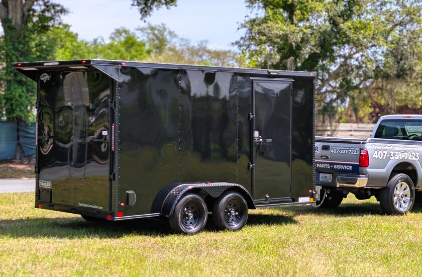 Diamond Cargo 7x14 Tandem Axle - Rear Spoiler