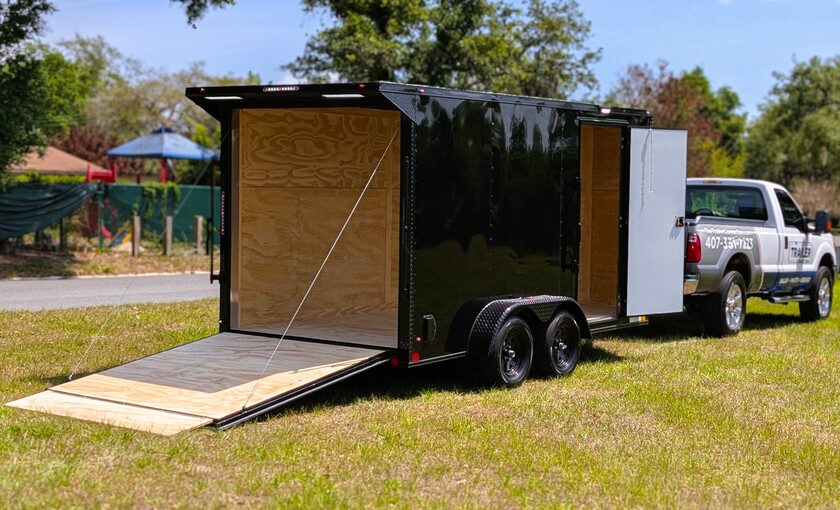 Diamond Cargo 7x14 Tandem Axle - Rear Spoiler